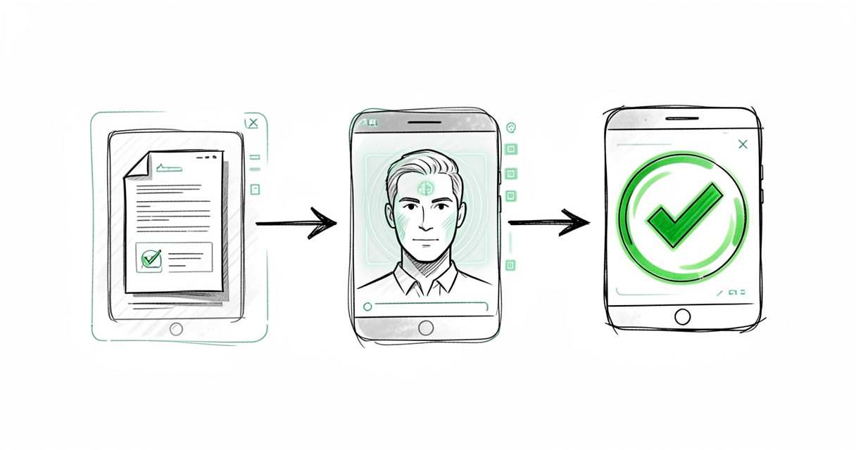 Processus d'onboarding automatisé avec vérification biométrique et documentaire solution KYC