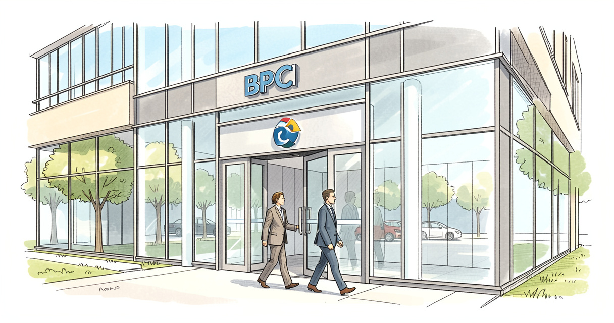 Siège du groupe BPCE, maison mère de Natixis Financement, avec logo visible