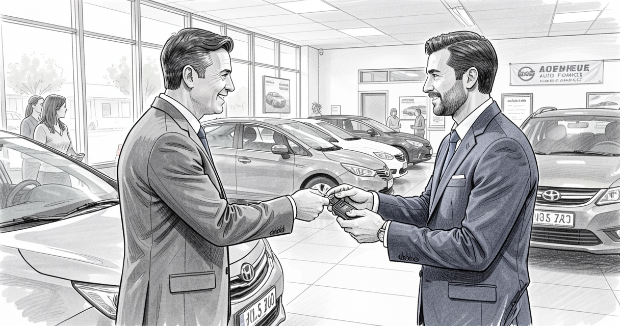 Financement non-prime auto : une cliente signe chez un concessionnaire